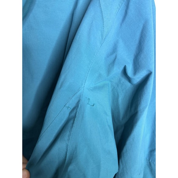 Rohan Jacket Mens Large Blue Hooded Water Resistant Outdoor Hiking Shell Travel - Picture 6 of 7